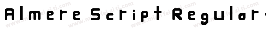 Almere Script Regular字体转换